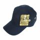 Curved Bill Army Cadet Cap, Plain Breathable Flat Top Military Hat, Navy Blue, 12 Set