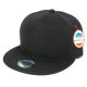 Flat Bill Plain Fitted Cap