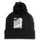 Cuff Pom Pom Knit Beanie, Premium Skull Slouch Hat Cap, Black, 12 Set