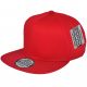 One Color Plain Flat Bill Snapback Hat