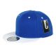 Two Color Plain Flat Bill Snapback Hat