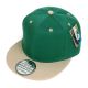 Two Color Plain Flat Bill Snapback Hat