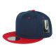 Two Color Plain Flat Bill Snapback Hat