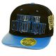 PVC Embroidered Snapback, 3D Silicone Patch Cap, #09 NORTH CAROLINA, black.