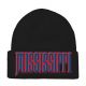 3D Embroidered Skull Cap, Embroidery Patch Beanies, #14 MISSISSIPPI