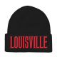 3D Embroidered Skull Cap, Embroidery Patch Beanies, #26 LOUISVILLE