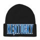 3D Embroidered Skull Cap, Embroidery Patch Beanies, #36 KENTUCKY