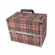 Portable Cosmetic Box, 3-Tier Tray Cosmetic Organizer Lockable Makeup Box, #Check