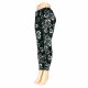 Women's High Waisted Tummy Control Fashion Leggings, Active Leggings Pants for Women, #17 Black Floral Pattern