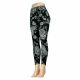 Women's High Waisted Tummy Control Fashion Leggings, Active Leggings Pants for Women, #18 Black Vintage Pattern