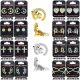 Cubic Zirconia Jewelry, Gold & Rhodium, Mix Combo Earrings Jewelries 01-08