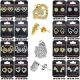 Cubic Zirconia Jewelry, Gold & Rhodium, Mix Combo Earrings Jewelries 17-24