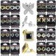 Cubic Zirconia Jewelry, Gold & Rhodium, Mix Combo Earrings Jewelries 25-101