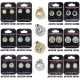 Cubic Zirconia Jewelry, Gold & Rhodium, Mix Combo Earrings Jewelries 102-106