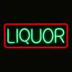 LED LIQUOR Neon Sign for Business, Electronic Lighted Board, LIQUOR (23 x 9.3 inch)