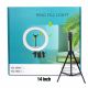 Selfie Ring Light Lamp with Tripod Stand with Phone Holder, 1 Set (14 inch)