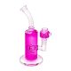 Ecloud, Glycerin Glass Water Pipe with Glycerin Bowl, #01 Pink (9 x 5.25 inch)