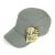 Curved Bill Army Cadet Cap, Plain Breathable Flat Top Military Hat, Gray, 12 Set
