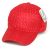 Breathable Plain Full Air Mesh Cap, Mesh Baseball Hat with Adjustable Strap, Red