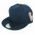 One Color Plain Flat Bill Snapback Hat, Premium Classic Caps, Navy Blue, dark blue.