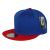 Two Color Plain Flat Bill Snapback Hat