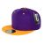 Two Color Plain Flat Bill Snapback Hat