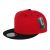 Two Color Plain Flat Bill Snapback Hat