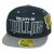 PVC Embroidered Snapback, 3D Silicone Patch Cap, #22 DALLAS, navy blue