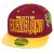 PVC Embroidered Snapback, 3D Silicone Patch Cap, #47 CLEVELAND, burgundy.