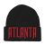 3D Embroidered Skull Cap, Embroidery Patch Beanies, #02 ATLANTA