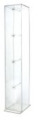 Acrylic Empty Hanger Hook Display, Counter Top Display Case, 1 x 4 (3.88 x 21 x 3.88 inch)