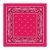 100% Cotton Paisley Bandana Scarf, Head Wrap Double Sided Print, Pink (21 inch)