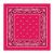 100% Cotton Paisley Bandana Scarf, Head Wrap Double Sided Print, Pink (21 inch)