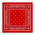 100% Cotton Paisley Bandana Scarf, Head Wrap Double Sided Print, Red (21 inch)