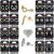 Casting Earring Jewelry, Gold & Rhodium, Mix Combo Earrings Jewelries 09-16