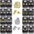 Cubic Zirconia Jewelry, Gold & Rhodium, Mix Combo Earrings Jewelries 17-24