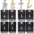 Cubic Zirconia Alphabet Jewelry, Gold & Rhodium, Initial Necklaces, 17-20