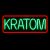 LED KRATOM Neon Sign for Business, Electronic Lighted Board, KRATOM (23 x 9.3 inch)